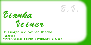 bianka veiner business card